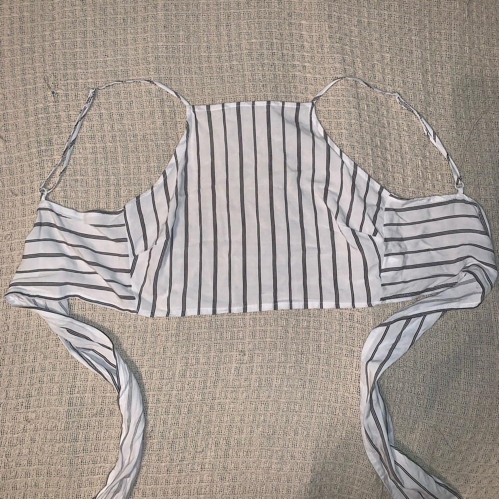 Lottie Moss Tie-Back Crop Top